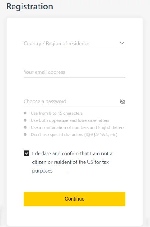 exness-registration-form